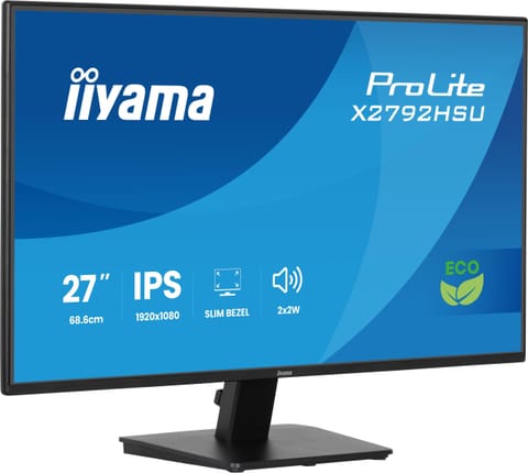 ⁨Monitor 27 inches X2792HSU-B1 IPS,FHD,HDMI,DP,120Hz,350cd,4ms, thin frames, 1500:1, ErP B, USB HUBx2⁩ at Wasserman.eu