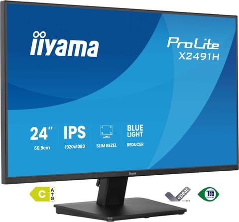 ⁨Monitor LED IIYAMA X2491H-B1 HDMI DipslayPort IPS 120Hz 1ms⁩ w sklepie Wasserman.eu