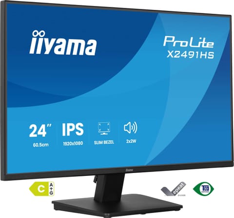 ⁨Monitor LED IIYAMA X2491HS-B1 HDMI DisplayPort IPS 120Hz 1ms głośniki⁩ w sklepie Wasserman.eu