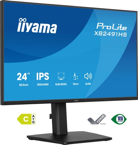 ⁨Monitor LED IIYAMA XB2491HS-B1 HDMI DisplayPort IPS 120HZ 1ms HAS PIVOT głośniki⁩ w sklepie Wasserman.eu