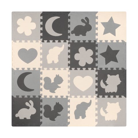 ⁨Mata edukacyjna dla dzieci, puzzle 150 x 150 cm z ramką⁩ w sklepie Wasserman.eu