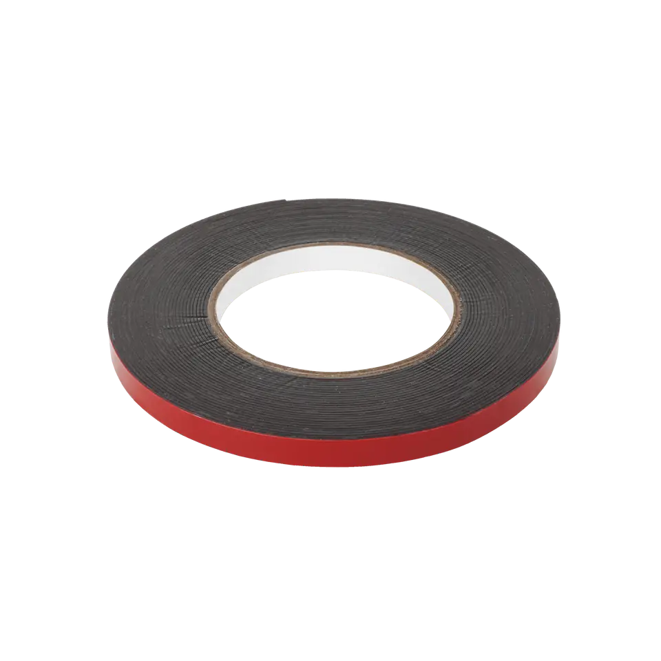 ⁨Double-sided foam tape REBEL (1 mm x 10 mm x 10 m) black⁩ at Wasserman.eu