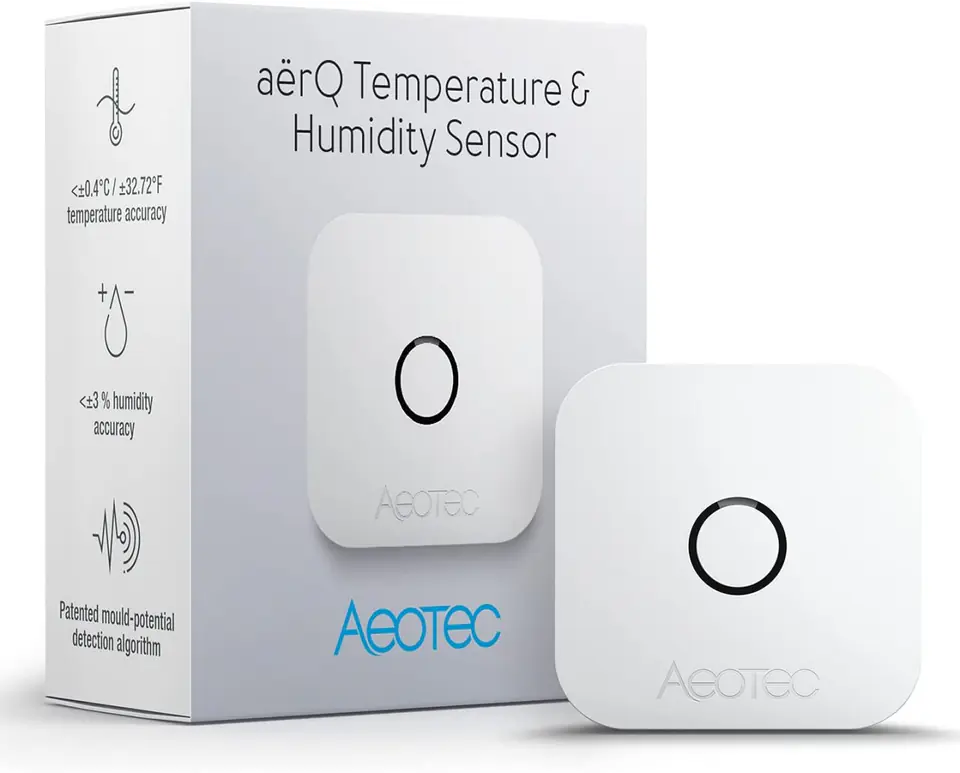 ⁨Aeotec aërQ Temperature & Humidity Sensor, Z-Wave Plus AEOTEC | aërQ | Temperature and Humidity Sensor⁩ w sklepie Wasserman.eu