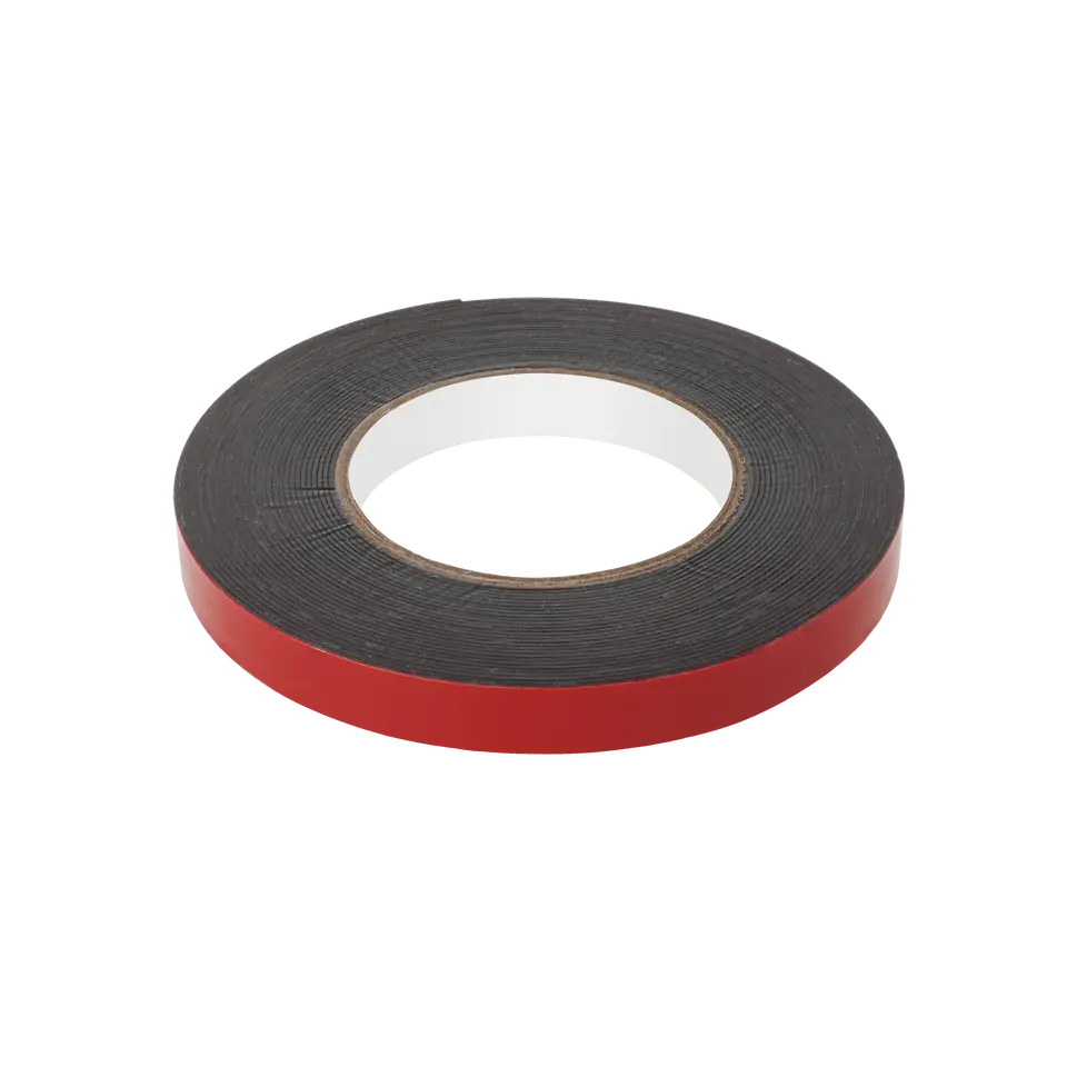 ⁨DOUBLE-SIDED FOAM TAPE REBEL (1 mm x 15 mm x 10 m) black⁩ at Wasserman.eu