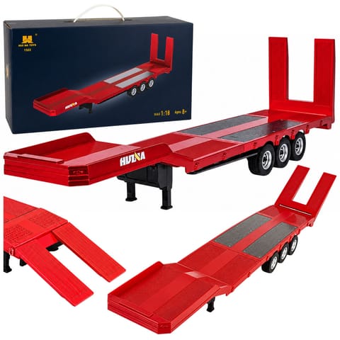 ⁨Przyczepa Niskopodwoziowa Naczepa Do Scania 770S Huina Czerwona 1:18⁩ w sklepie Wasserman.eu