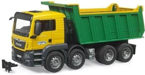 ⁨MAN TGS Tipper yellow-green 03766 BRUDER⁩ at Wasserman.eu