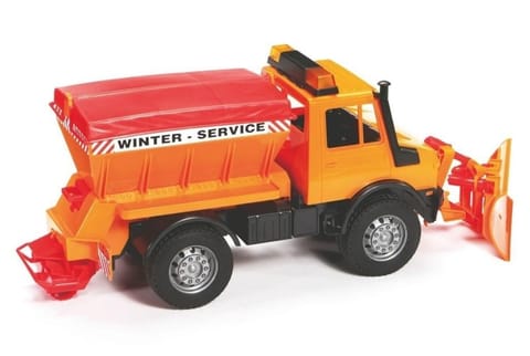⁨Mercedes-Benz Unimog snow blower and gritter vehicle⁩ at Wasserman.eu