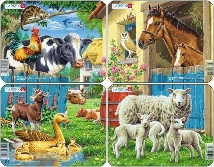 ⁨Ukladanka Larsen Mini Farm Animals 7el⁩ w sklepie Wasserman.eu