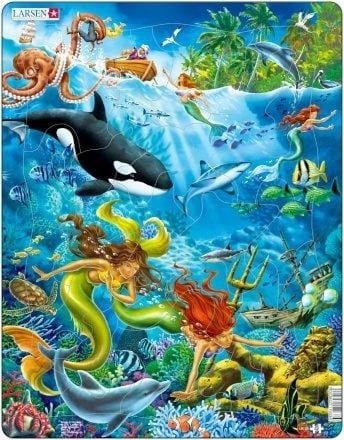 ⁨Układanka Larsen Maxi Mermaids 32el⁩ w sklepie Wasserman.eu