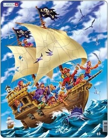 ⁨Układanka Larsen Maxi Pirates 30el⁩ w sklepie Wasserman.eu