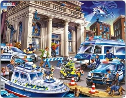 ⁨Układanka Larsen Maxi Police 43rel⁩ w sklepie Wasserman.eu