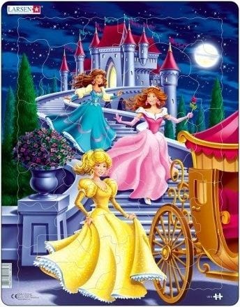 ⁨Układanka Larsen Maxi Princesses 1 35el⁩ w sklepie Wasserman.eu