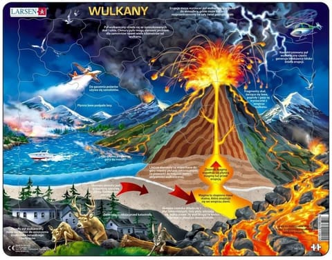 ⁨Układanka Larsen Maxi Volcanos 70el⁩ w sklepie Wasserman.eu