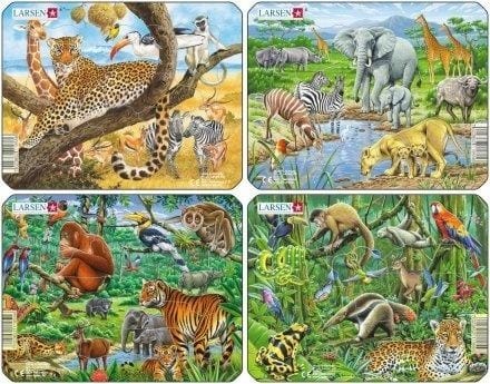 ⁨Układanka Larsen Mini Exotic Animals 11el⁩ w sklepie Wasserman.eu