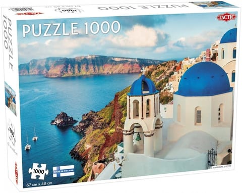 ⁨Puzzle 1000 Lovers Santorini Greece⁩ w sklepie Wasserman.eu