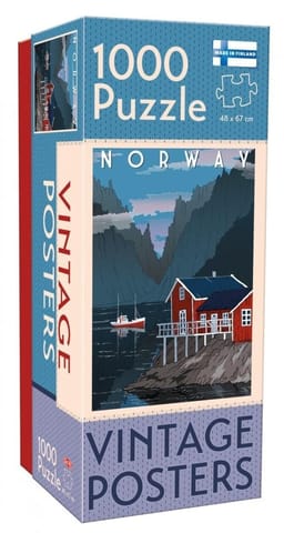 ⁨Puzzle 1000 Lovers Vintage Posters Norway⁩ w sklepie Wasserman.eu