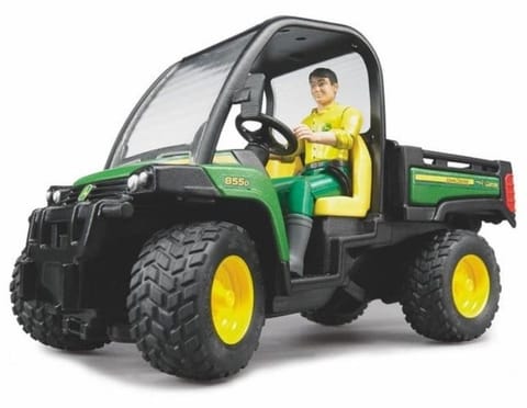 BRUDER Tip-cart John Deere Gator 855D with steer at Wasserman.eu