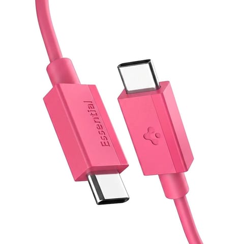 ⁨Spigen EB6010CC Essential - Kabel USB-C do USB-C 60W 1m (Pink)⁩ w sklepie Wasserman.eu