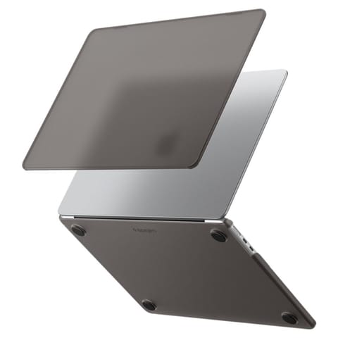 ⁨Spigen AirSkin - Obudowa MacBook Air 13,6" (M5/M4/M3/M2/2026-2022) (Frost Black)⁩ w sklepie Wasserman.eu