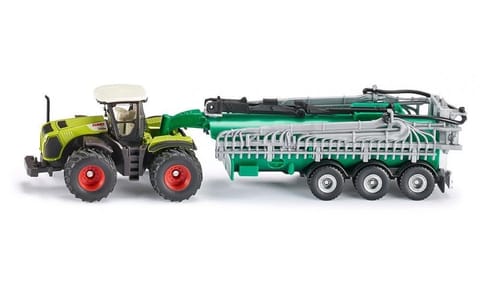 Class Xerion tractor with a tank at Wasserman.eu