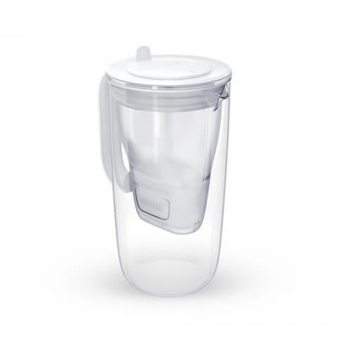 ⁨2.5L Glass Water Filter Jug - Grey⁩ at Wasserman.eu