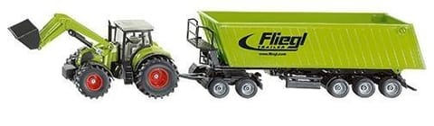 Tractor with a loader, dolly tipper at Wasserman.eu