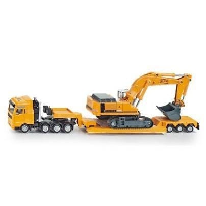 ⁨Siku Heavy haulage transporter with flat-bed trailer⁩ at Wasserman.eu