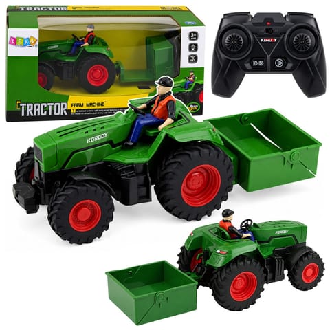 ⁨Traktor Rolniczy Zdalnie Sterowany RC Z Przyczepą Skrzyniową Rolnik 1:24⁩ w sklepie Wasserman.eu