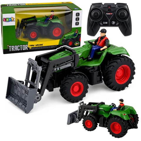 ⁨Traktor Rolniczy Ze Spychaczem i Rolnikiem Zdalnie Sterowany RC 1:24⁩ w sklepie Wasserman.eu