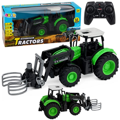 ⁨Traktor z Chwytakiem Do Bali Zdalnie Sterowany RC Światła Zielony 1:24⁩ w sklepie Wasserman.eu