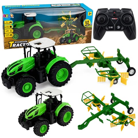 ⁨Traktor Rolniczy ze Zgrabiarką Zdalnie Sterowany RC Światła 1:24⁩ w sklepie Wasserman.eu