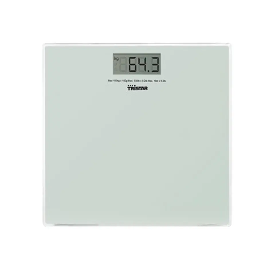 ⁨Tristar Bathroom scale WG-2419 Maximum weight (capacity) 150 kg, Accuracy 100 g, White⁩ at Wasserman.eu