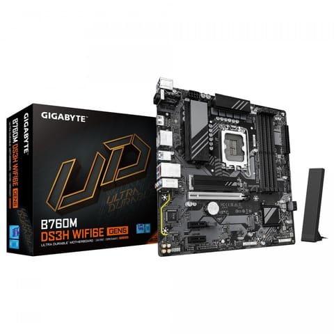 ⁨B760M DS3H WF6E GEN5 s1 700 4DDR5 HDMI/DP mATX⁩ at Wasserman.eu