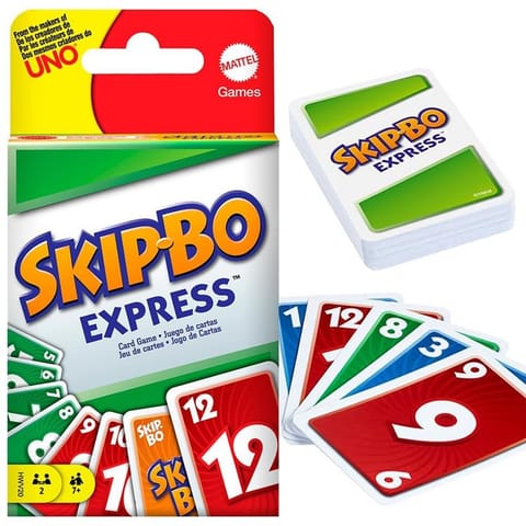 ⁨Mattel Gra karciana Skip-Bo Express - szybka, strategiczna GR0915⁩ w sklepie Wasserman.eu