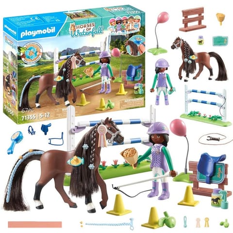 ⁨Zestaw z figurkami Horses 71355 Zoe i Blaze z przeszkodami⁩ at Wasserman.eu