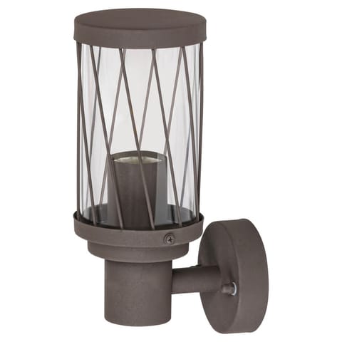 ⁨Zewnętrzna lampa ścienna Budapest,  IP44 Brązowy E27 1x MAX 40, 8888⁩ w sklepie Wasserman.eu