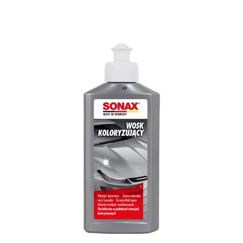 ⁨Sonax Wosk koloryzujący srebrny szary 250ml  - do lakierów srebrnych i szarych⁩ w sklepie Wasserman.eu