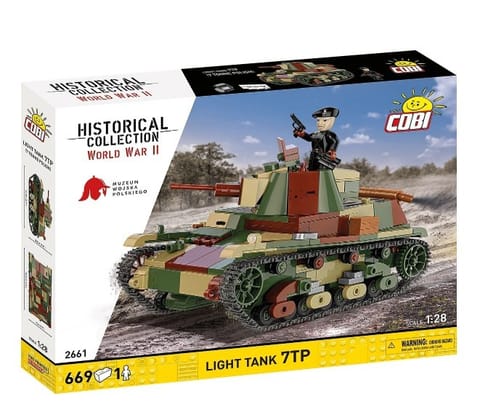 ⁨Klocki Light Tank 7TP 669 elementów⁩ w sklepie Wasserman.eu