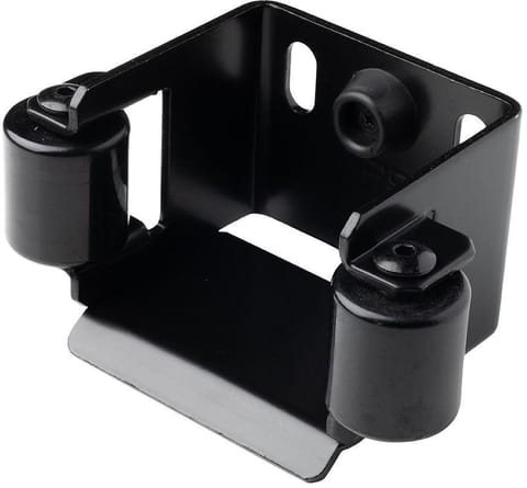 ⁨Uchwyt PSG 60.019.9005 najazdu do bramy przesuwnej 80x80mm czarny RAL9005⁩ w sklepie Wasserman.eu