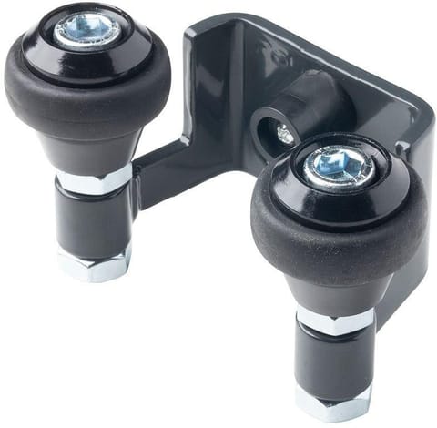 ⁨Uchwyt PSG 60.022.7016 42mm górny do bram przesuwnych (2 rolki) kolor antracytowy RAL7016⁩ w sklepie Wasserman.eu