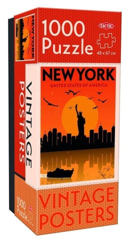 ⁨Puzzle 1000 Vintage Cities New York⁩ w sklepie Wasserman.eu