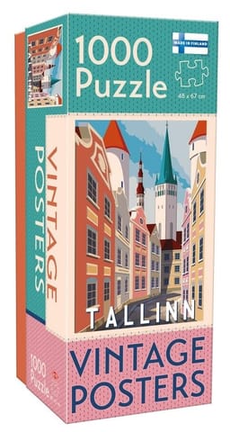 ⁨Puzzle 1000 Vintage Cities Tallinn⁩ w sklepie Wasserman.eu