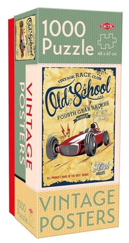 ⁨Puzzle 1000 Vintage Old School Gear Racers⁩ w sklepie Wasserman.eu