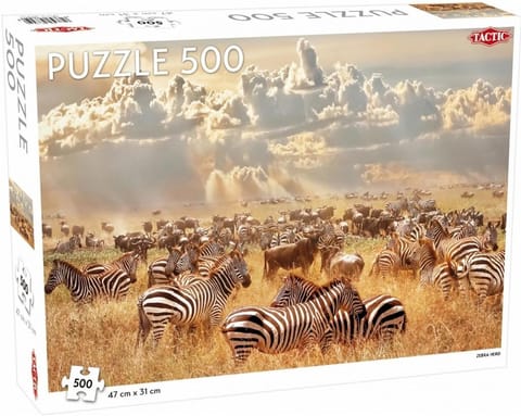 ⁨Puzzle 500 Animals: Zebra Herd⁩ w sklepie Wasserman.eu
