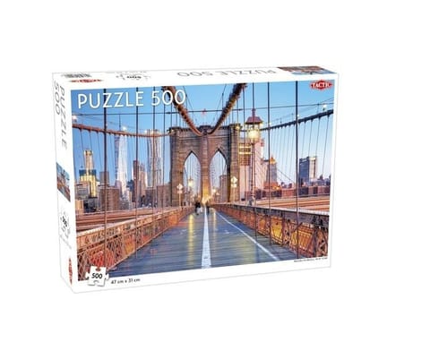 ⁨Puzzle 500 Around the World: Brooklyn Bridge⁩ w sklepie Wasserman.eu