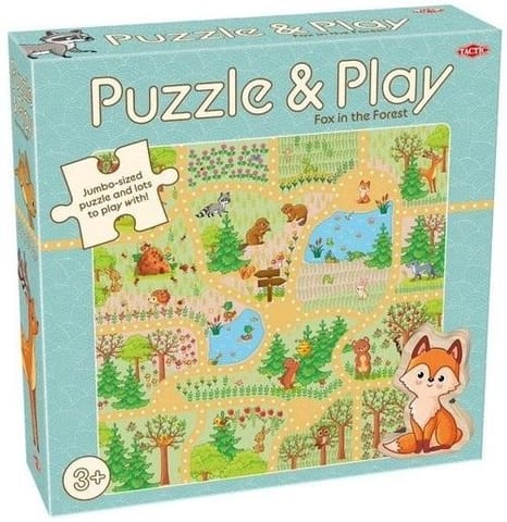 ⁨Puzzle z grą: Lis w lesie⁩ w sklepie Wasserman.eu