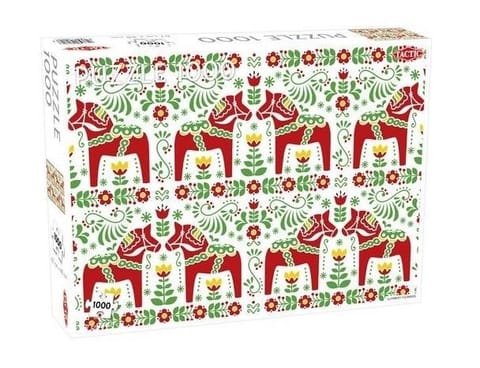 ⁨Puzzle 1000 Folk Art Pattern⁩ w sklepie Wasserman.eu