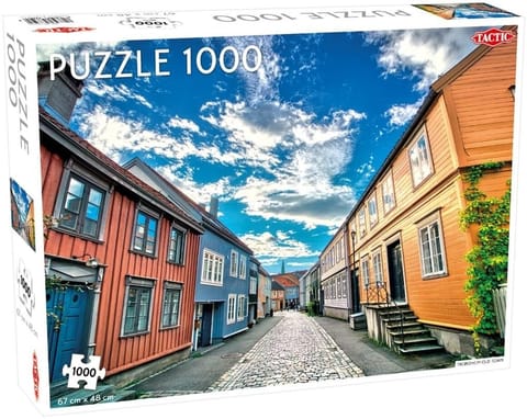 ⁨Puzzle 1000 Trondheim Old Town⁩ w sklepie Wasserman.eu
