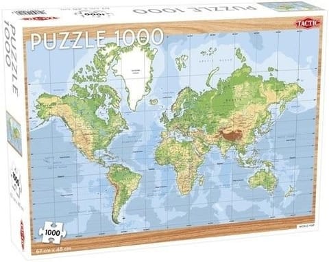 ⁨Puzzle 1000 World Map⁩ w sklepie Wasserman.eu