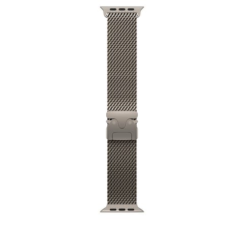 ⁨49mm Natural Titanium Milanese Loop - Medium⁩ at Wasserman.eu